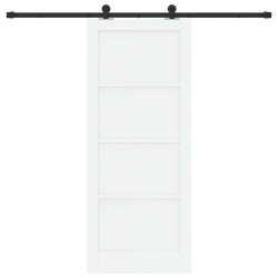 Porte coulissante ORKDAL Blanc 83 x 202 cm Bois de pin massif 649691649691
