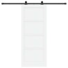 Porte coulissante ORKDAL Blanc 83 x 202 cm Bois de pin massif 649691649691