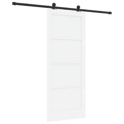 Porte coulissante ORKDAL Blanc 83 x 202 cm Bois de pin massif 649691649691