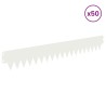 Bordure de Pelouse 50 pcs 103 x 15 cm métal Blanc 649692649692