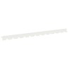 Bordure de Pelouse 50 pcs 102 x 4 x 4 cm Acier Blanc 649699649699