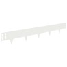 Bordure de Pelouse 50 pcs 100 x 15 cm Acier Blanc 649703649703