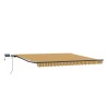Auvent rétractable Multicolore 450 × 350 cm Tissu et Aluminium 649704649704