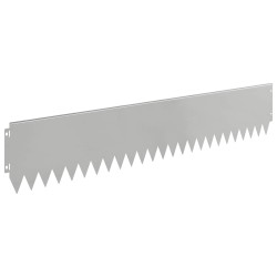 Bordure de Pelouse 20 pcs 103 x 20 cm Acier Argenté 649710649710