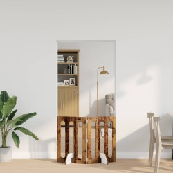 Clôture pliable pour animaux 2 pcs Bois de chêne 649716649716