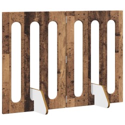 Clôture pliable pour animaux 2 pcs Bois de chêne 649716649716