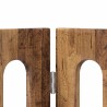 Clôture pliable pour animaux 2 pcs Bois de chêne 649716649716