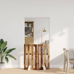 Clôture pliable pour animaux 2 pcs Bois de chêne 649717649717