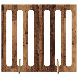 Clôture pliable pour animaux 2 pcs Bois de chêne 649717649717
