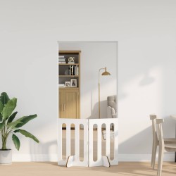 Clôture pliable pour animaux 2 pcs Blanc Brillant 649722649722
