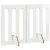 Clôture pliable pour animaux 2 pcs Blanc Brillant 649722649722