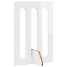 Clôture pliable pour animaux 2 pcs Blanc Brillant 649722649722
