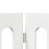 Clôture pliable pour animaux 2 pcs Blanc Brillant 649722649722