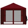 Abri de jardin avec parois 3 x 3 m Bordeaux Polyester et Acier 649725649725