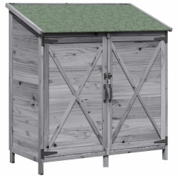 Abri de jardin Gris 106 x 56 x 113,5 cm Bois de Sapin Massif 649726649726