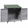 Abri de jardin Gris 106 x 56 x 113,5 cm Bois de Sapin Massif 649726649726