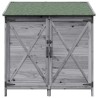 Abri de jardin Gris 106 x 56 x 113,5 cm Bois de Sapin Massif 649726649726