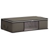 Boîte de rangement avec fenêtre latérale transparente Gris 649727649727