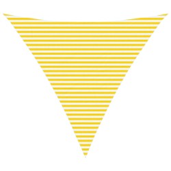 Voile d'ombre Jaune et blanc 6 x 6 x 6 m 100 % polyester Oxford 649728649728