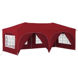Tente de fête pop-up 575 x 288 x 245 cm Bordeaux Tissu Oxford 649736649736