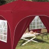 Tente de fête pop-up 575 x 288 x 245 cm Bordeaux Tissu Oxford 649736649736