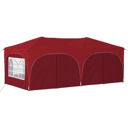 Tente de fête pop-up 575 x 288 x 245 cm Bordeaux Tissu Oxford 649736649736
