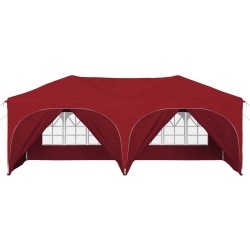 Tente de fête pop-up 575 x 288 x 245 cm Bordeaux Tissu Oxford 649736649736