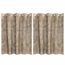 Rideaux en velours 2 pcs Champagne 140 x 140 cm Velours 649738649738