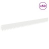 Bordure de Pelouse 50 pcs 103 x 10 cm Acier Blanc 649745649745
