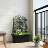 Treillis de jardinière Anthracite 58 x 29 x 78 cm PP 649748649748