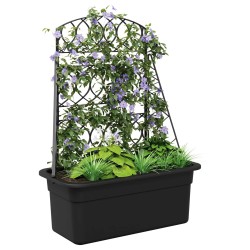 Treillis de jardinière Anthracite 58 x 29 x 78 cm PP 649748649748