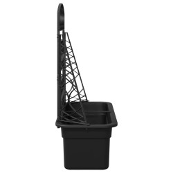 Treillis de jardinière Anthracite 58 x 29 x 78 cm PP 649748649748