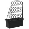 Treillis de jardinière Anthracite 58 x 29 x 78 cm PP 649748649748