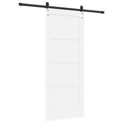 Porte coulissante ORKDAL Blanc et noir 83 x 202 cm 649752649752