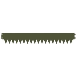 Bordure de Pelouse 20 pcs 103 x 15 cm métal Vert olive 649755649755