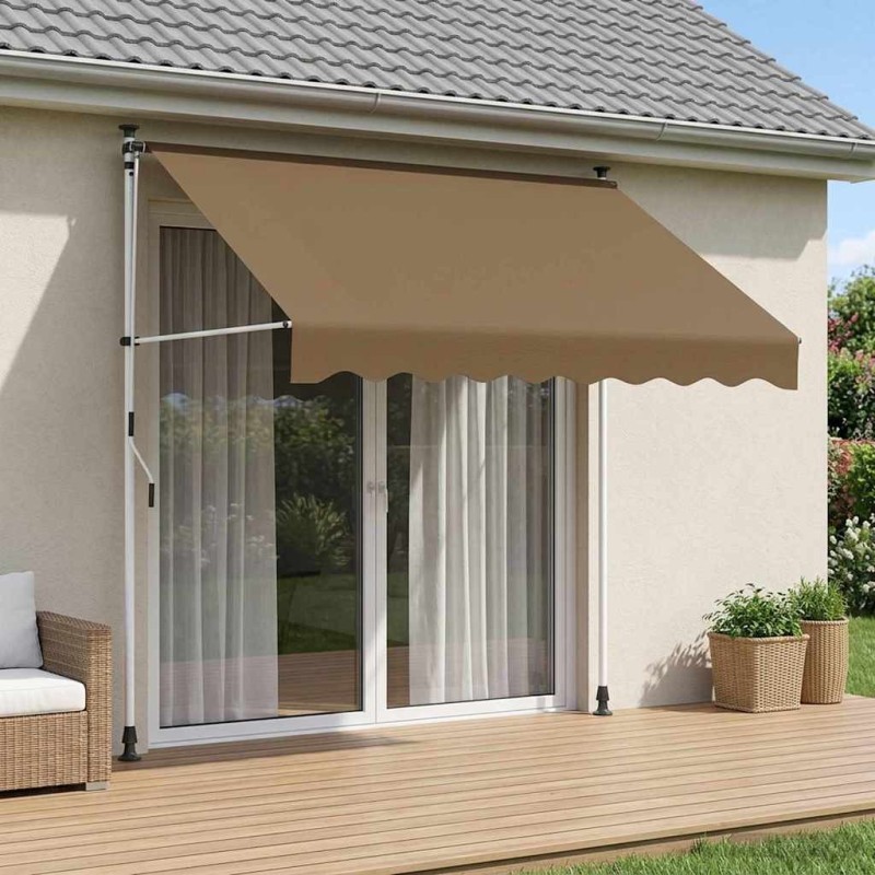 Auvent rétractable manuel Beige 250 cm 649761649761