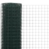 Grillage acier avec revêtement en PVC 10x1,5 m vert 649784649784