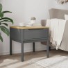  Table de chevet FLORO gris 55x55x54 cm bois de pin massif 