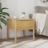  Table de chevet FLORO marron cire 55x55x54 cm pin massif 