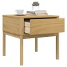  Table de chevet FLORO marron cire 55x55x54 cm pin massif 
