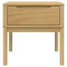  Table de chevet FLORO marron cire 55x55x54 cm pin massif 