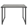  Table de jardin anthracite 55x40x37 cm acier 