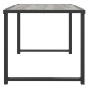  Table de jardin anthracite 55x40x37 cm acier 