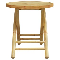  Table de jardin pliable Ø45x45 cm bambou 