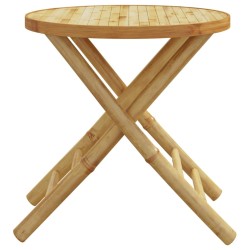  Table de jardin pliable Ø45x45 cm bambou 