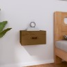  Table de chevet murale Marron miel 40x29,5x22 cm alsavelo 