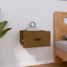  Table de chevet murale Marron miel 40x29,5x22 cm alsavelo 