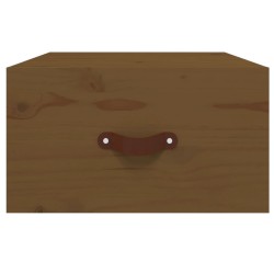  Table de chevet murale Marron miel 40x29,5x22 cm alsavelo 