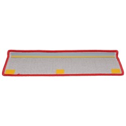  Tapis d'escalier 15 pcs 65x21x4 cm Rouge alsavelo 