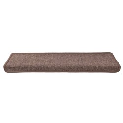  Tapis d'escalier 15 pcs 65x21x4 cm Marron alsavelo 